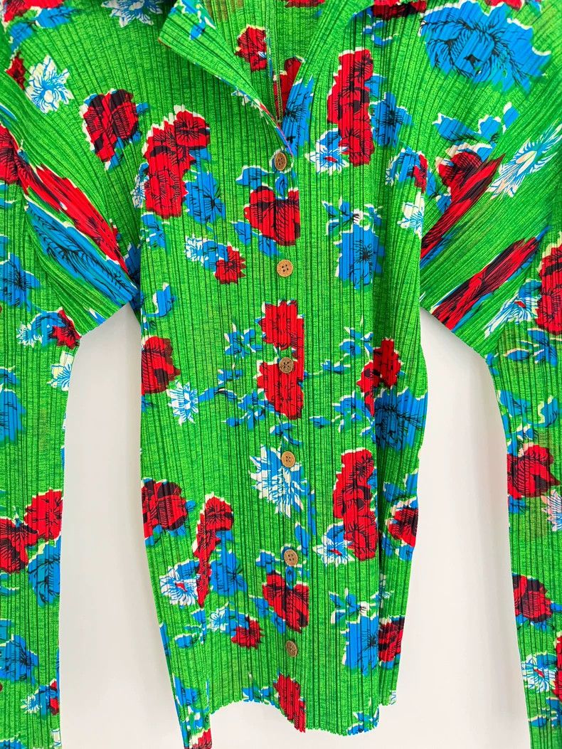Issey Miyake ISSEY MIYAKE Pleats Please Floral Shirt - dmc Size US M / EU 48-50 / 2 - 3 Thumbnail