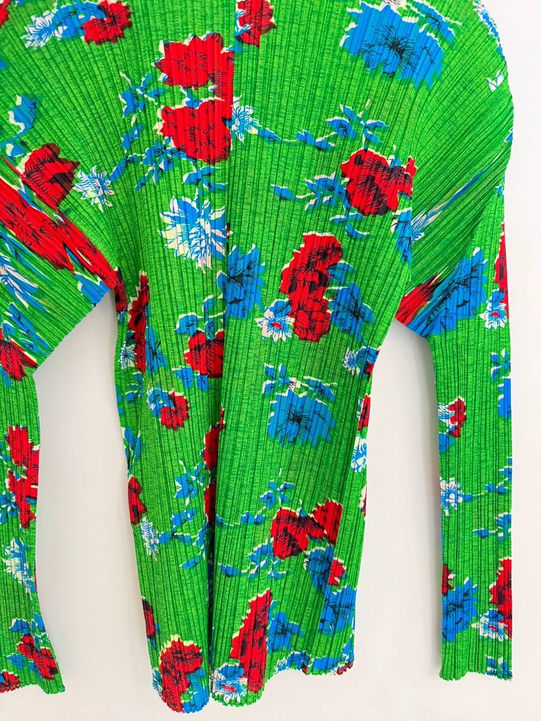 Issey Miyake ISSEY MIYAKE Pleats Please Floral Shirt - dmc Size US M / EU 48-50 / 2 - 4 Thumbnail
