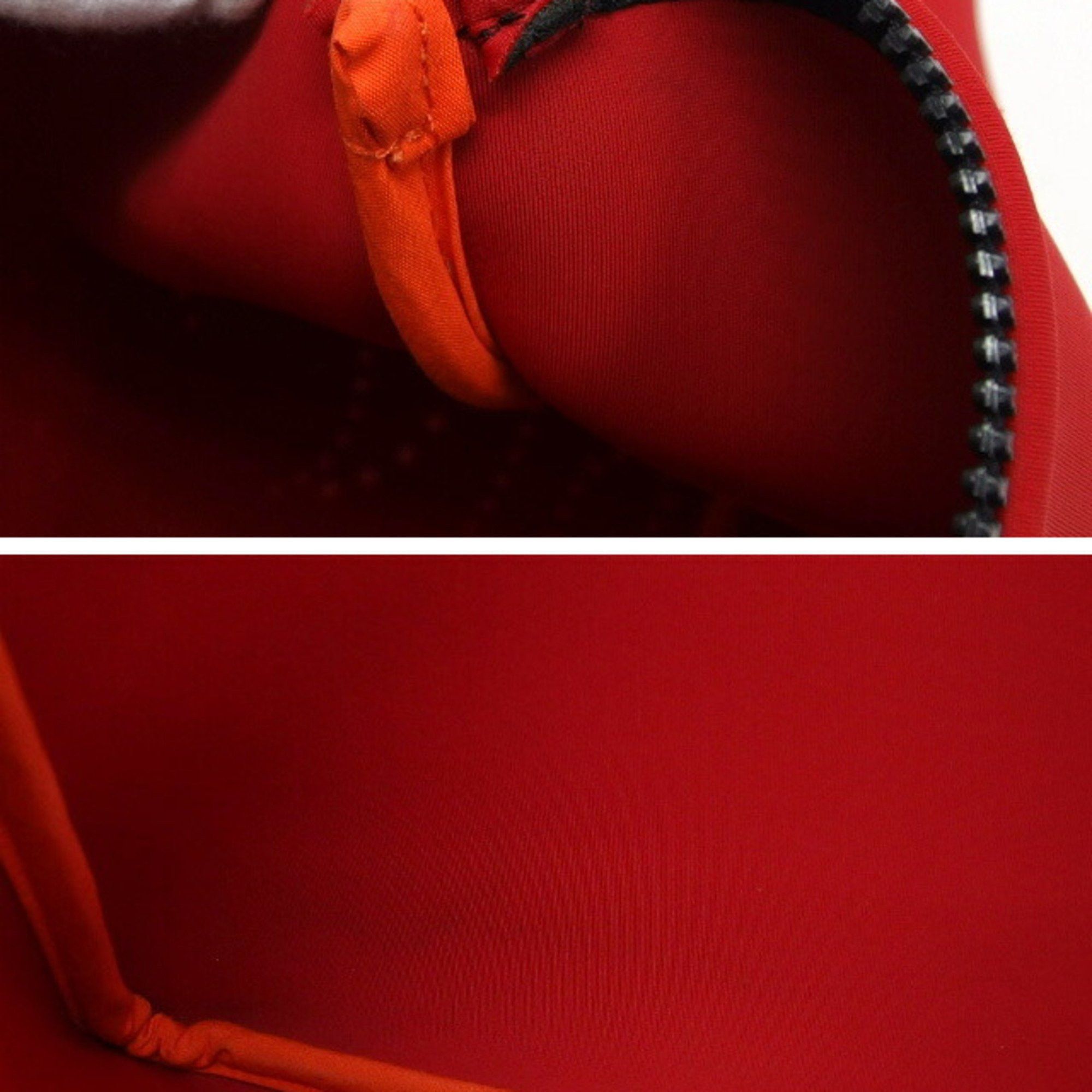 Hermes Hermès Neoban MM Perforated Octopus Embossed Pouch in Red Size ONE SIZE - 9 Thumbnail