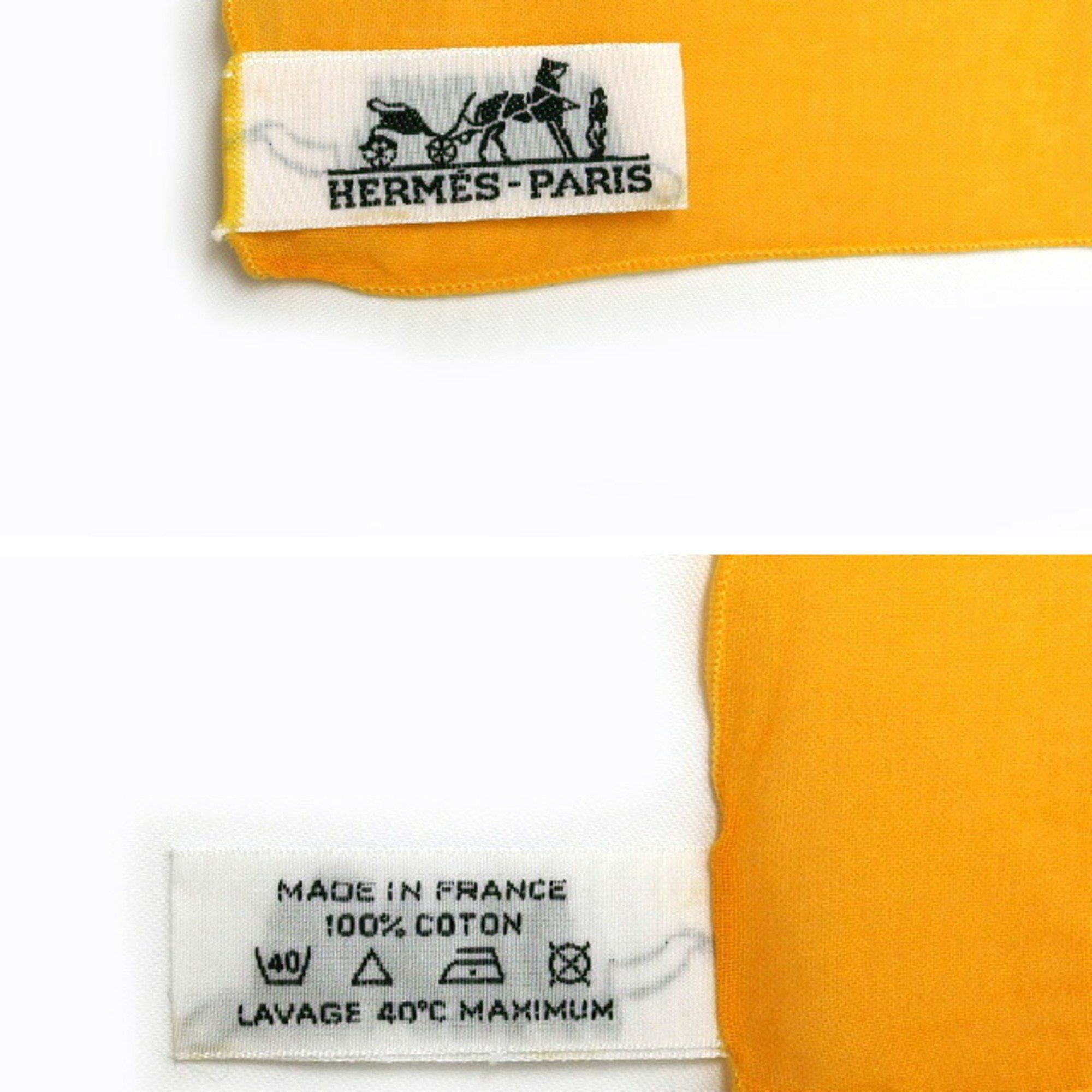 Hermes Hermes Large Stole/Scarf, Cotton Pareo, Leopard Print, Jungle Love, Yellow Size ONE SIZE - 5 Thumbnail