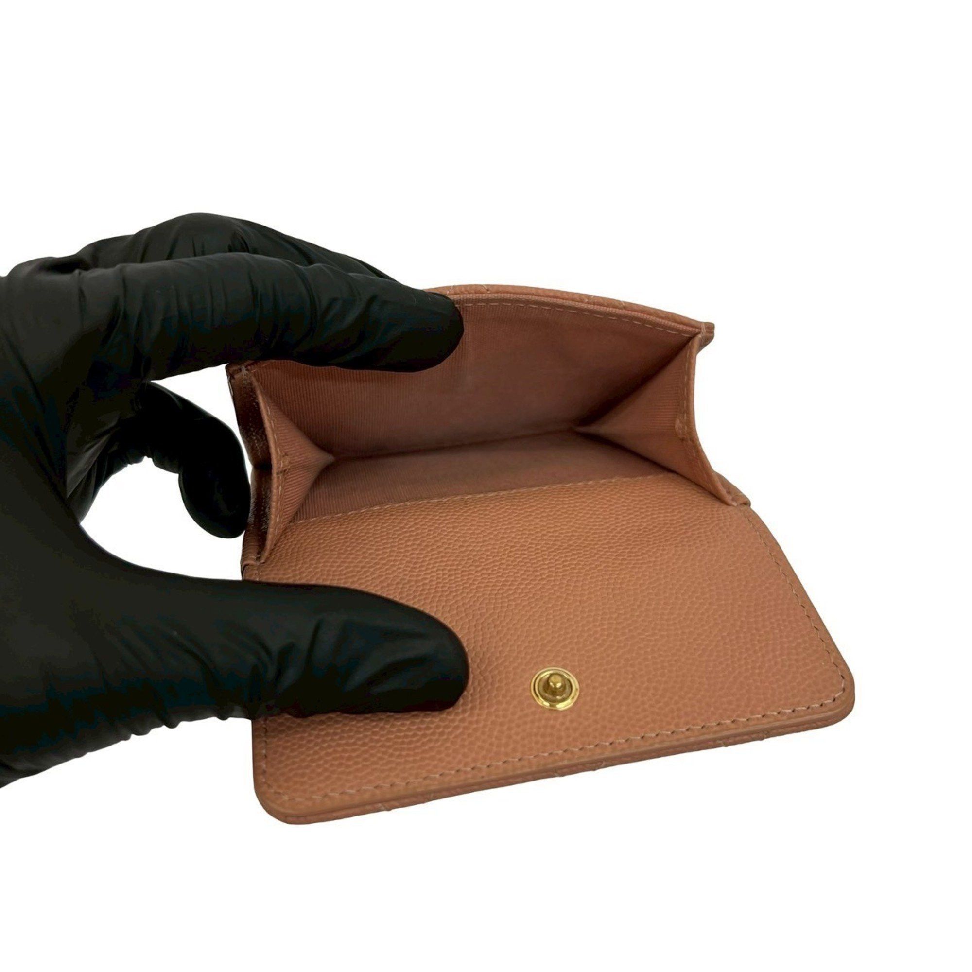 Chanel Random number CHANEL Matelasse Coco Caviar Leather Tri-fold Wallet Mini 23406 Size ONE SIZE - 9 Thumbnail