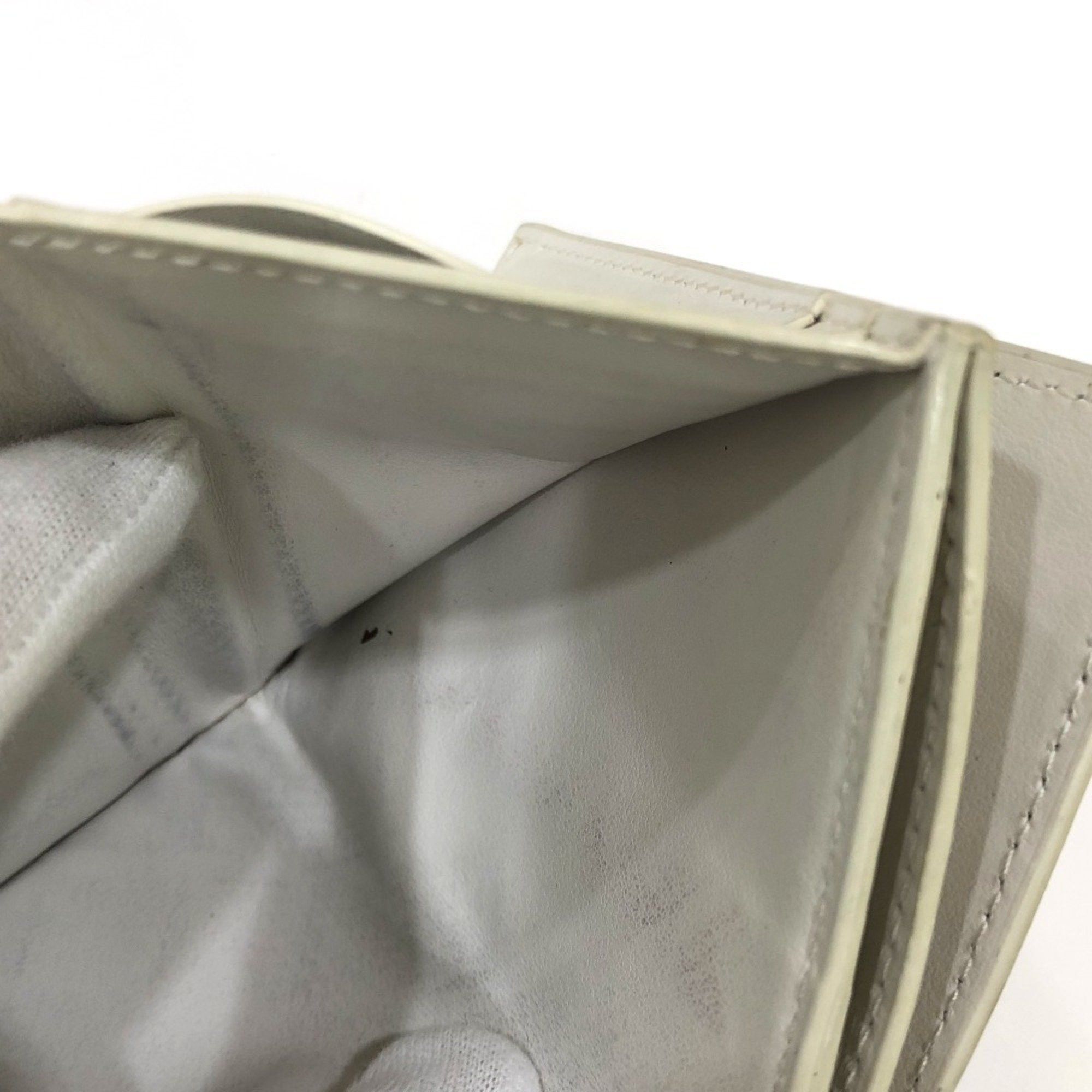Bottega Veneta BOTTEGA VENETA Intrecciato Compact Wallet Tiny Tri-fold Leather for Women in White Size ONE SIZE - 12 Thumbnail