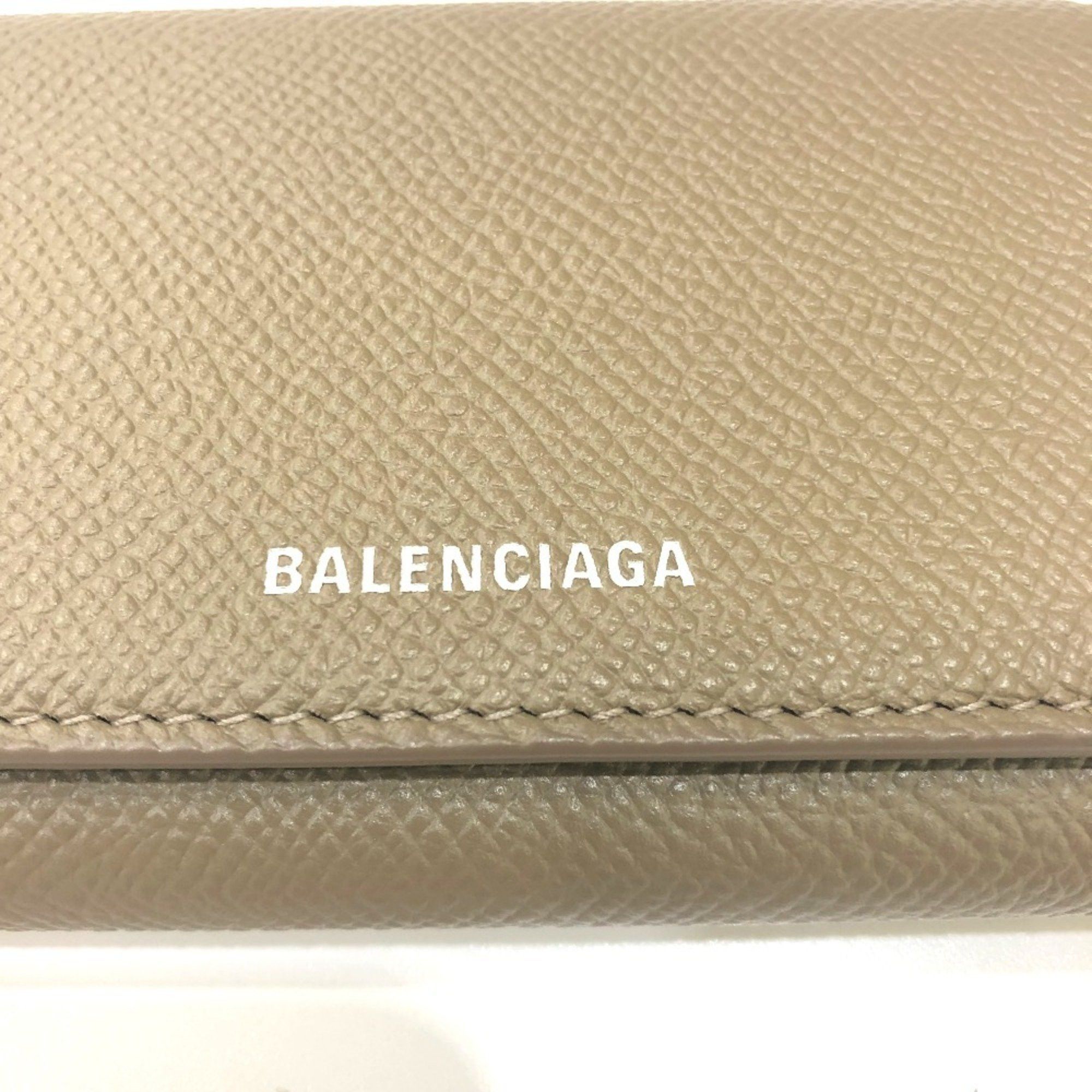 Balenciaga BALENCIAGA Ville Accordion Wallet with Card Case, 581099, Leather, Women's, Brown Size ONE SIZE - 8 Thumbnail