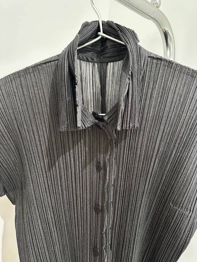 Issey Miyake Issey Miyake Pleated Short Sleeve Shirt - dmc Size US M / EU 48-50 / 2 - 4 Thumbnail