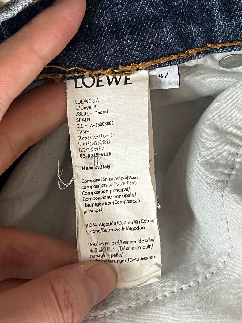 Loewe Loewe Blue Denim Jeans with Wear - dmc Size US 31 - 4 Thumbnail