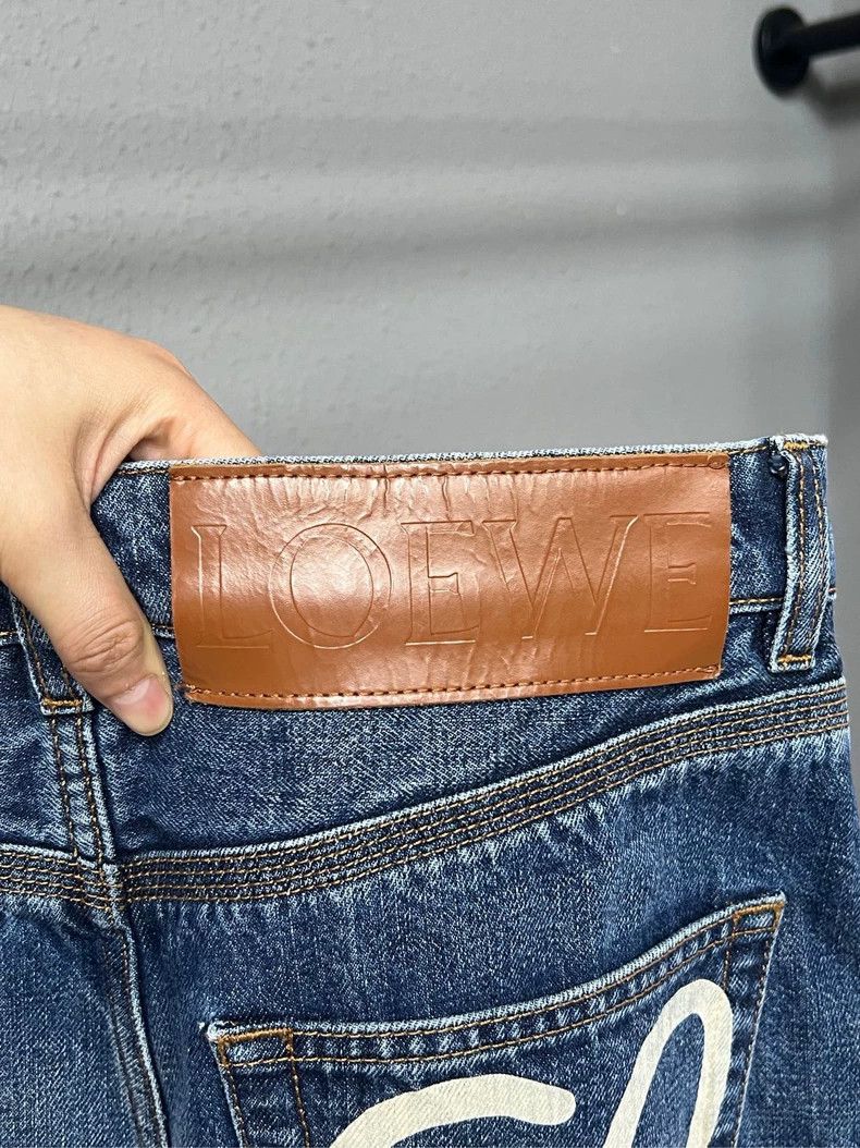 Loewe Loewe Blue Denim Jeans with Wear - dmc Size US 31 - 3 Thumbnail