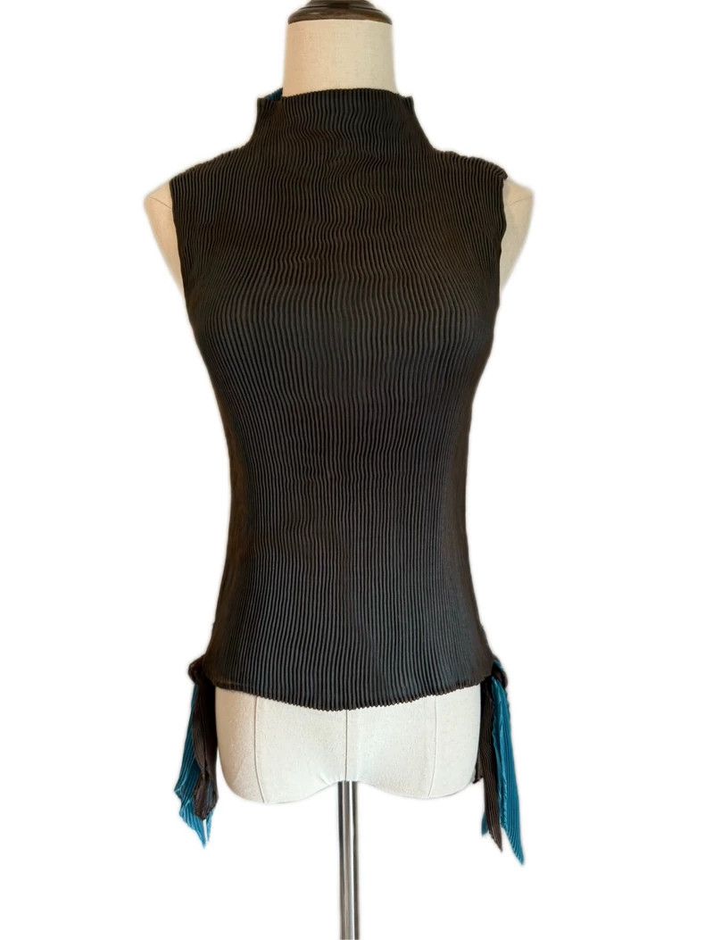 Issey Miyake Issey Miyake Double-Layer Pleated Top - dmc Size US M / EU 48-50 / 2 - 4 Thumbnail