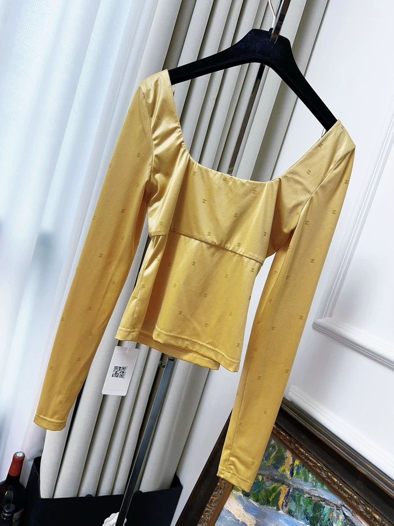 Chanel Chanel Coco Beach Gold Long Sleeve Top - dmc Size US M / EU 48-50 / 2 - 2 Thumbnail