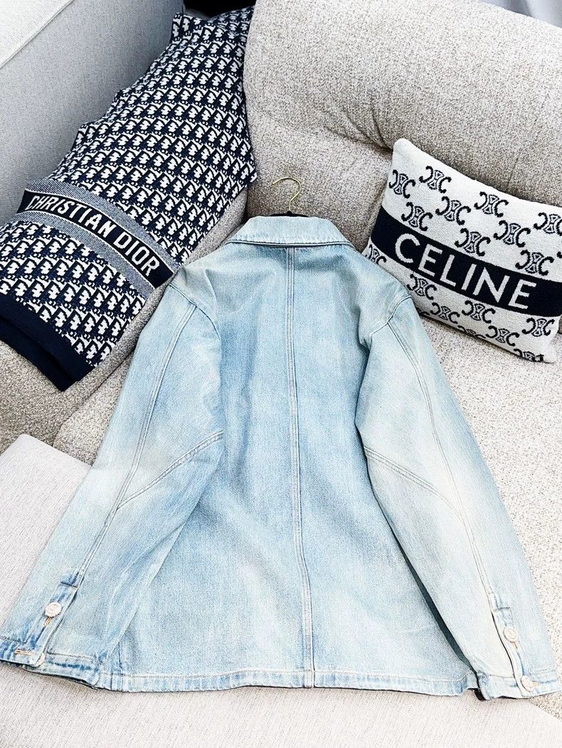Chanel Chanel 24K Blue Denim Long Sleeve Jacket - dmc Size US M / EU 48-50 / 2 - 4 Thumbnail