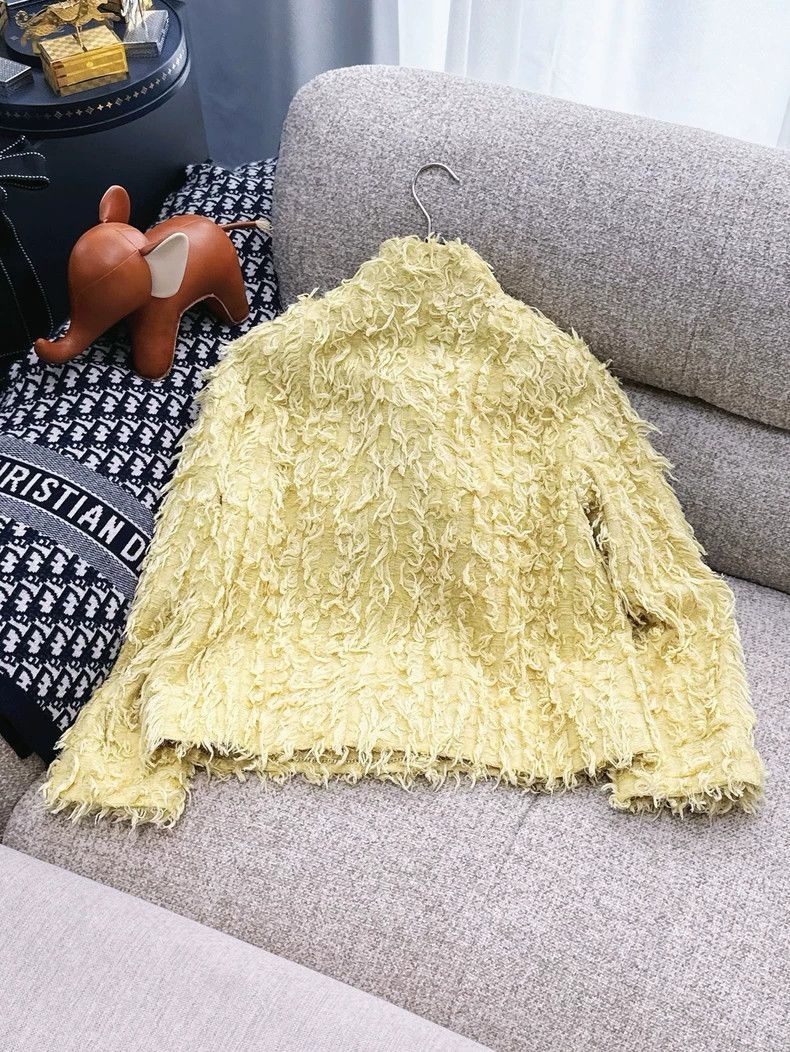 Chanel Chanel 21C Yellow Fringe Metal Button Jacket - dmc Size US M / EU 48-50 / 2 - 2 Thumbnail