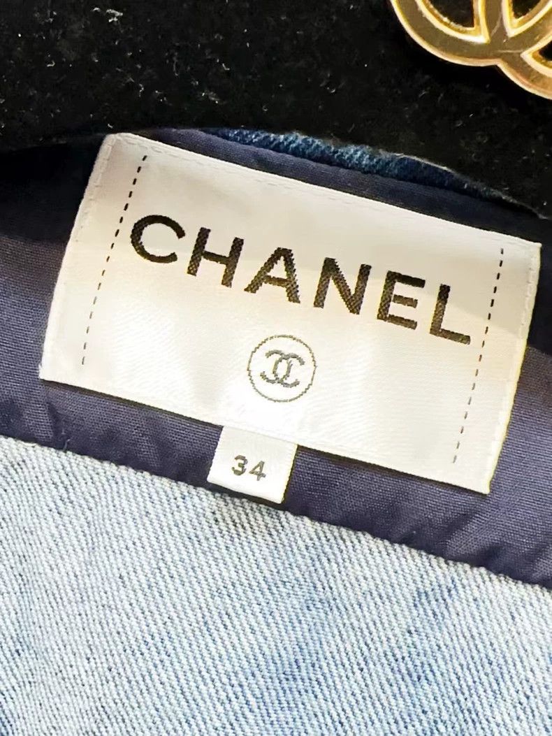 Chanel Chanel 20S Denim Jacket with Ruffles - dmc Size US XS / EU 42 / 0 - 6 Thumbnail