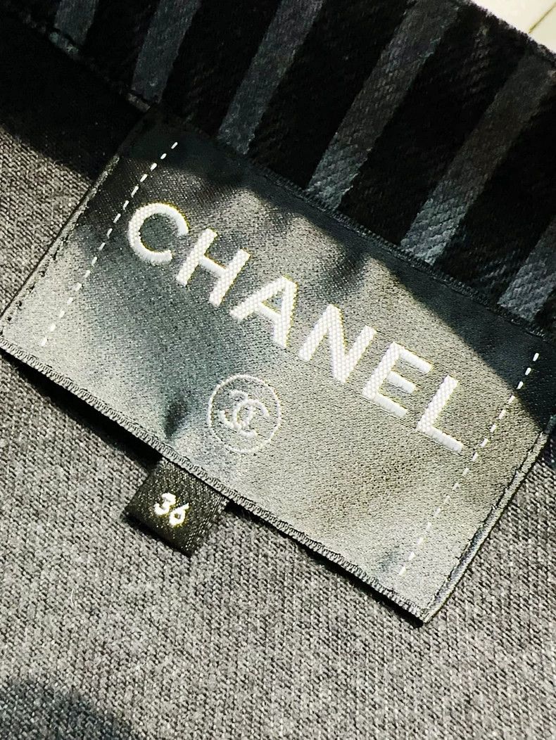 Chanel Chanel 20K Striped Denim Jacket - dmc Size US S / EU 44-46 / 1 - 6 Thumbnail