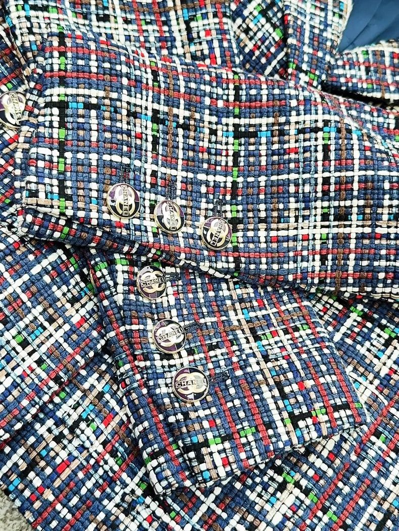 Chanel Chanel 17P Tweed Collar Long Sleeve Jacket - dmc Size US M / EU 48-50 / 2 - 4 Thumbnail