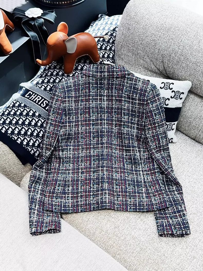 Chanel Chanel 17P Tweed Collar Long Sleeve Jacket - dmc Size US M / EU 48-50 / 2 - 2 Thumbnail