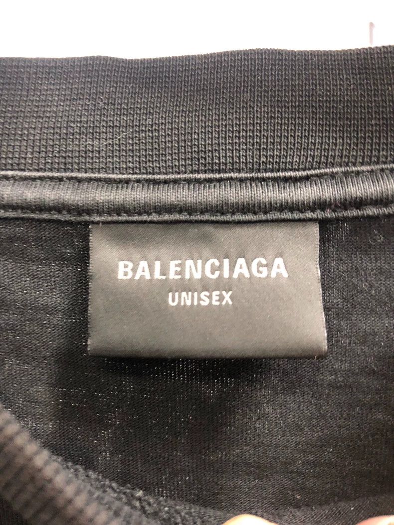 Balenciaga Balenciaga Black Distressed BB Short Sleeve Tee - dmc Size US M / EU 48-50 / 2 - 2 Thumbnail