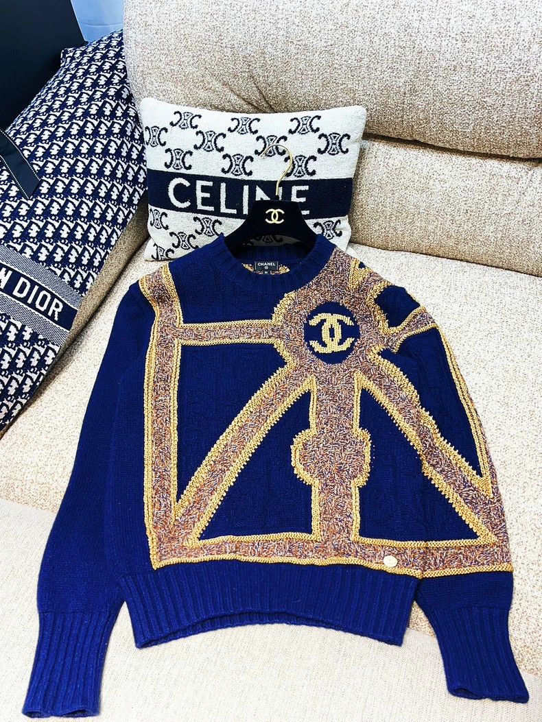 Chanel Chanel 21A Castle Series Cashmere Sweater - dmc Size US M / EU 48-50 / 2 - 3 Thumbnail