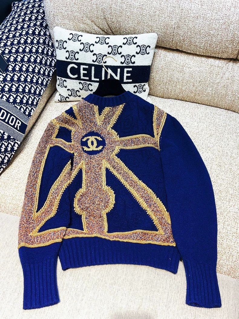 Chanel Chanel 21A Castle Series Cashmere Sweater - dmc Size US M / EU 48-50 / 2 - 4 Thumbnail