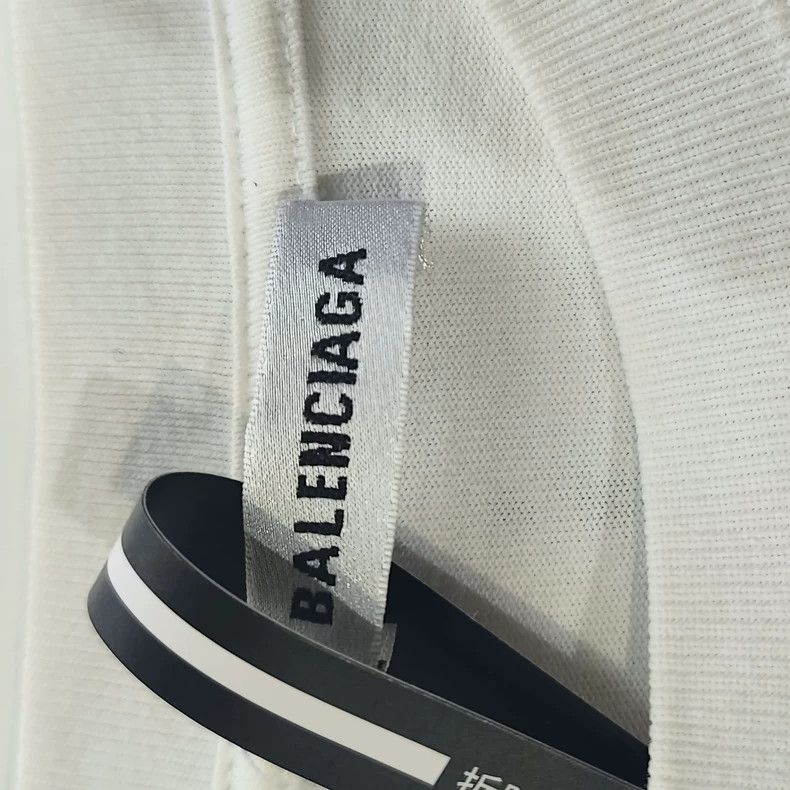 Balenciaga Balenciaga White Short Sleeve T-shirt - dmc Size US L / EU 52-54 / 3 - 5 Thumbnail