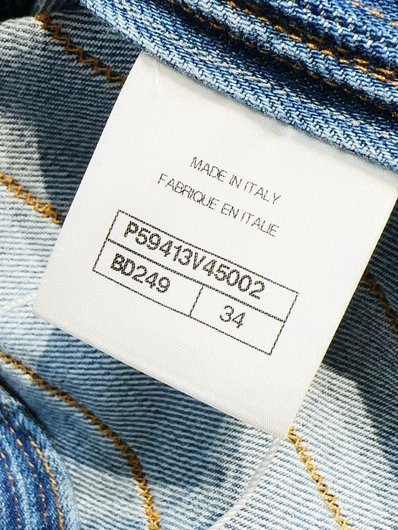 Chanel Chanel Blue Denim Jacket with Sailor Collar - dmc Size US XS / EU 42 / 0 - 7 Thumbnail