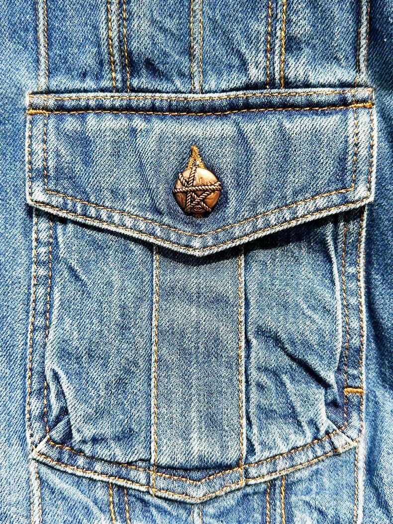 Chanel Chanel Blue Denim Jacket with Sailor Collar - dmc Size US XS / EU 42 / 0 - 5 Thumbnail