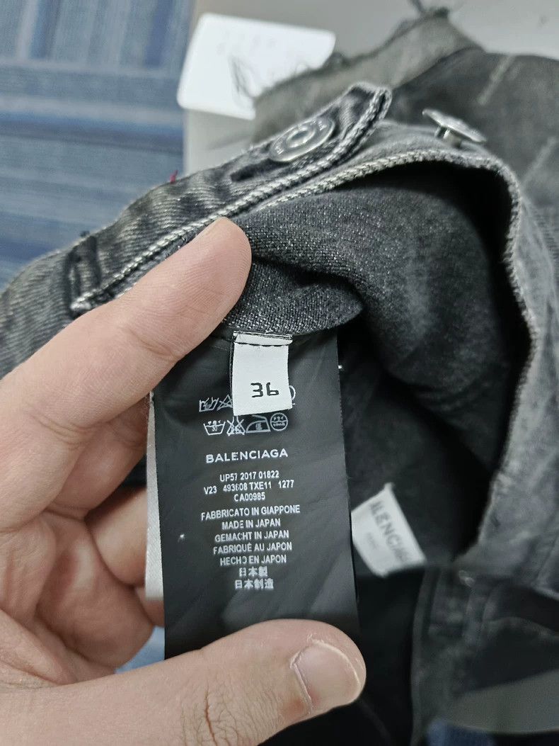 Balenciaga Balenciaga Logo Print Denim Jacket - dmc Size US S / EU 44-46 / 1 - 4 Thumbnail