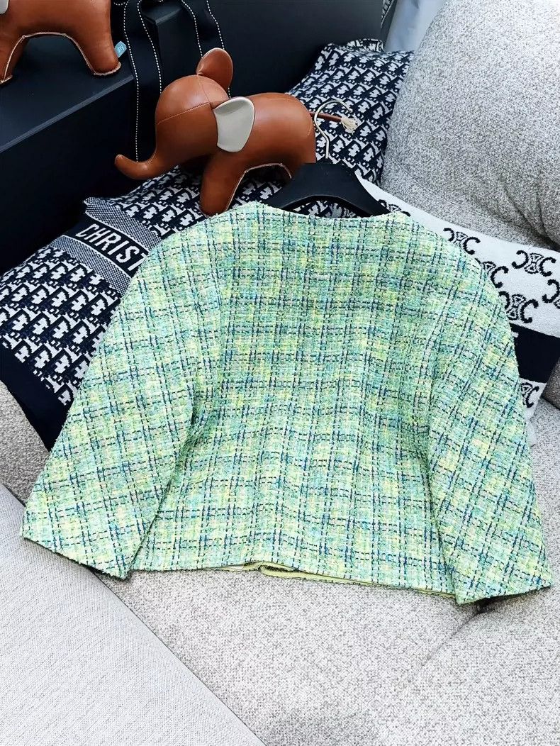 Chanel Chanel Green Knit Long Sleeve Jacket - dmc Size US XS / EU 42 / 0 - 2 Thumbnail