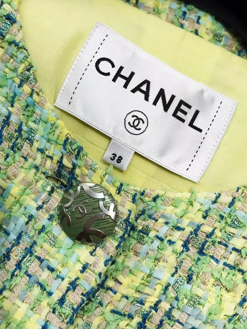 Chanel Chanel Green Knit Long Sleeve Jacket - dmc Size US XS / EU 42 / 0 - 4 Thumbnail