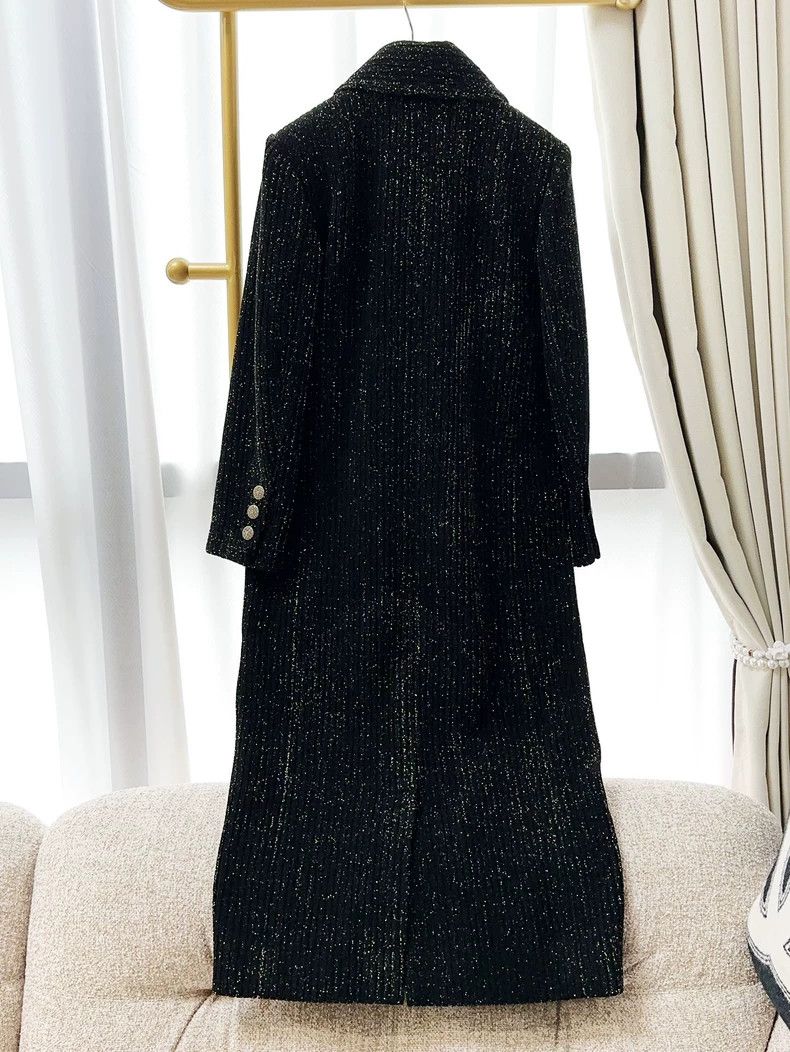 Chanel Chanel Black Gold Long Sleeve Coat - dmc Size US S / EU 44-46 / 1 - 2 Thumbnail