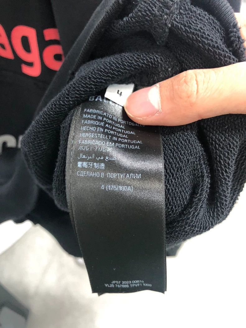 Balenciaga Balenciaga Logo Black Hoodie Sweatshirt - dmc Size US M / EU 48-50 / 2 - 4 Thumbnail