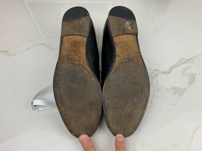 Gucci Gucci Horsebit Black Leather Loafers - dmc Size US 5 / EU 37 - 9 Thumbnail