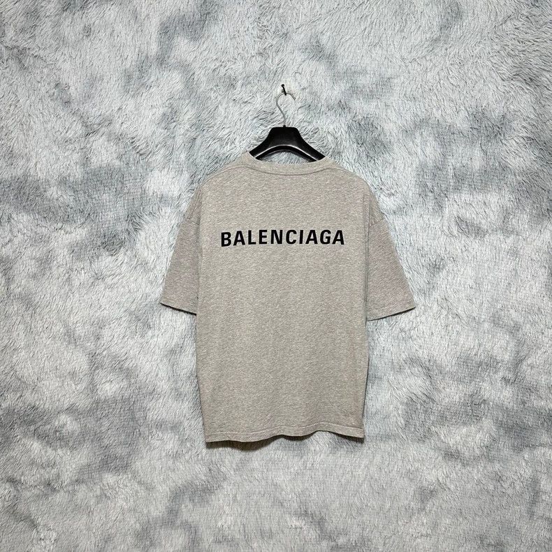 Balenciaga Balenciaga Front and Back Logo Short-Sleeve T-Shirt - dmc Size US M / EU 48-50 / 2 - 2 Thumbnail