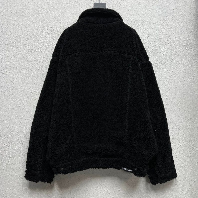 Balenciaga Balenciaga Black Teddy Logo Jacket - dmc Size US M / EU 48-50 / 2 - 2 Thumbnail