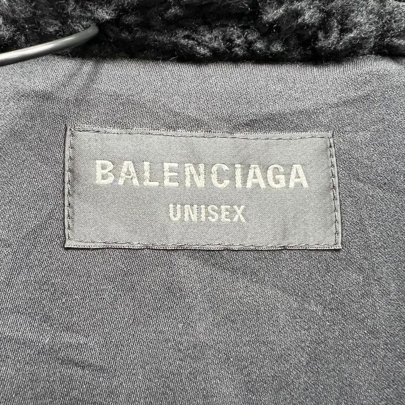 Balenciaga Balenciaga Black Teddy Logo Jacket - dmc Size US M / EU 48-50 / 2 - 3 Thumbnail