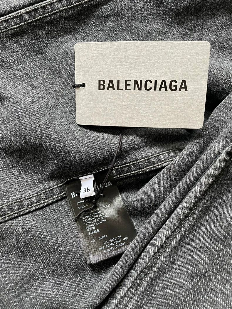 Balenciaga Balenciaga Red Letter Denim Jacket - dmc Size US M / EU 48-50 / 2 - 7 Thumbnail