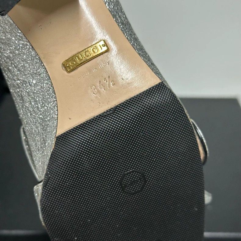 Gucci Gucci Silver Block Heel Pumps - dmc Size US 5 / EU 37 - 7 Thumbnail