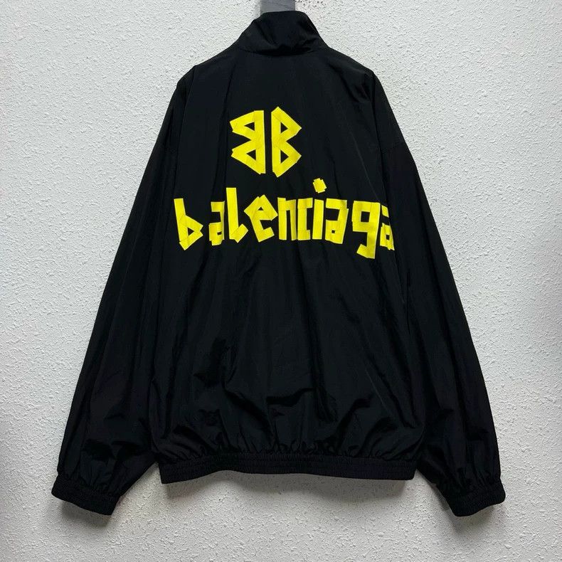 Balenciaga Balenciaga Black Coach Jacket with Logo - dmc Size US M / EU 48-50 / 2 - 2 Thumbnail