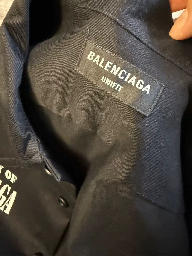 Balenciaga Balenciaga Black Logo Print Shirt - dmc Size US M / EU 48-50 / 2 - 3 Thumbnail