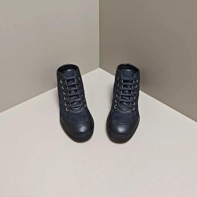 Gucci Gucci High-Top Printed Sneakers - dmc Size US 5 / EU 37 - 2 Thumbnail
