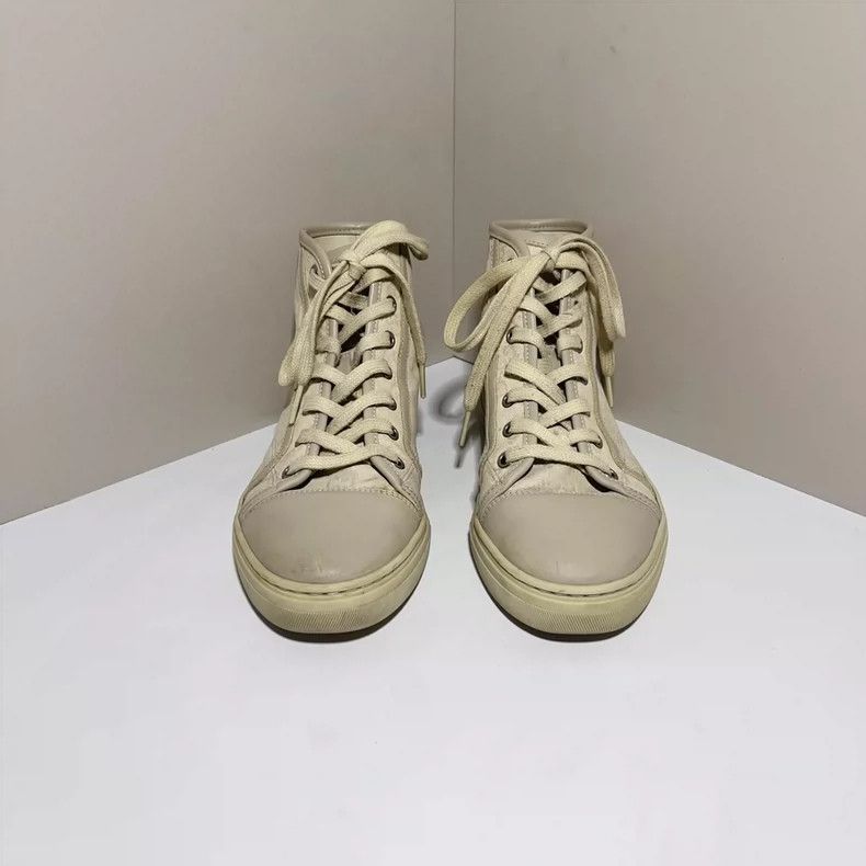 Gucci Gucci Monogram High-Top Canvas Sneakers - dmc Size US 5 / EU 37 - 2 Thumbnail