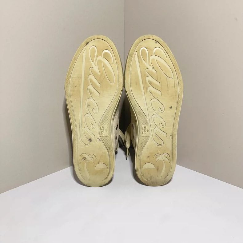 Gucci Gucci Monogram High-Top Canvas Sneakers - dmc Size US 5 / EU 37 - 5 Thumbnail