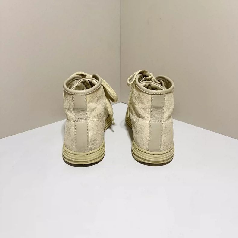 Gucci Gucci Monogram High-Top Canvas Sneakers - dmc Size US 5 / EU 37 - 4 Thumbnail