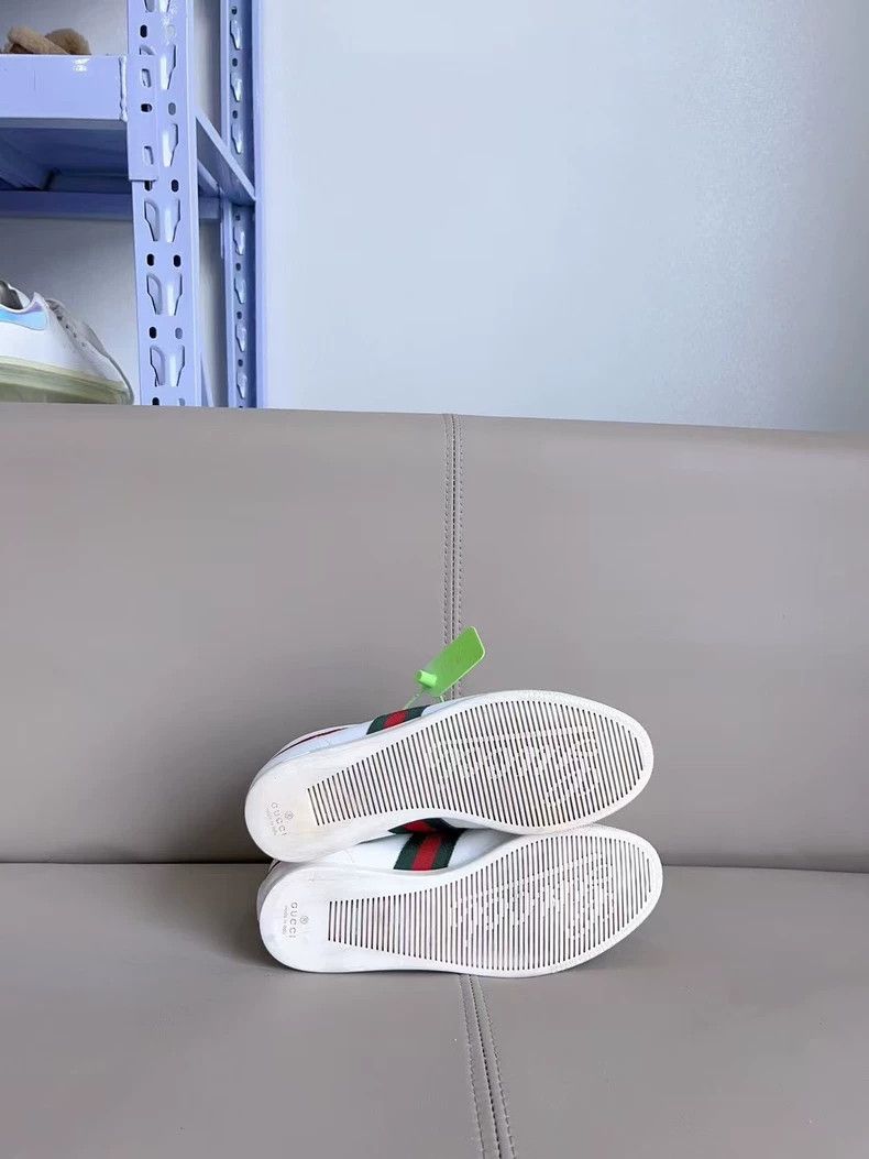 Gucci Gucci White High-Top Sneakers - dmc Size US 5.5 / EU 38 - 7 Thumbnail