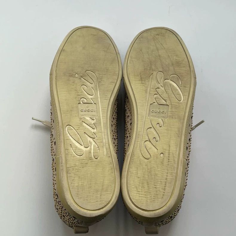 Gucci Gucci Perforated Leather High-Top Sneakers - dmc Size US 7.5 / EU 40-41 - 7 Thumbnail