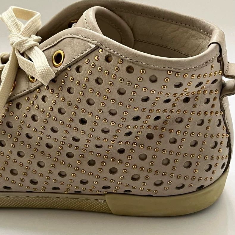 Gucci Gucci Perforated Leather High-Top Sneakers - dmc Size US 7.5 / EU 40-41 - 5 Thumbnail
