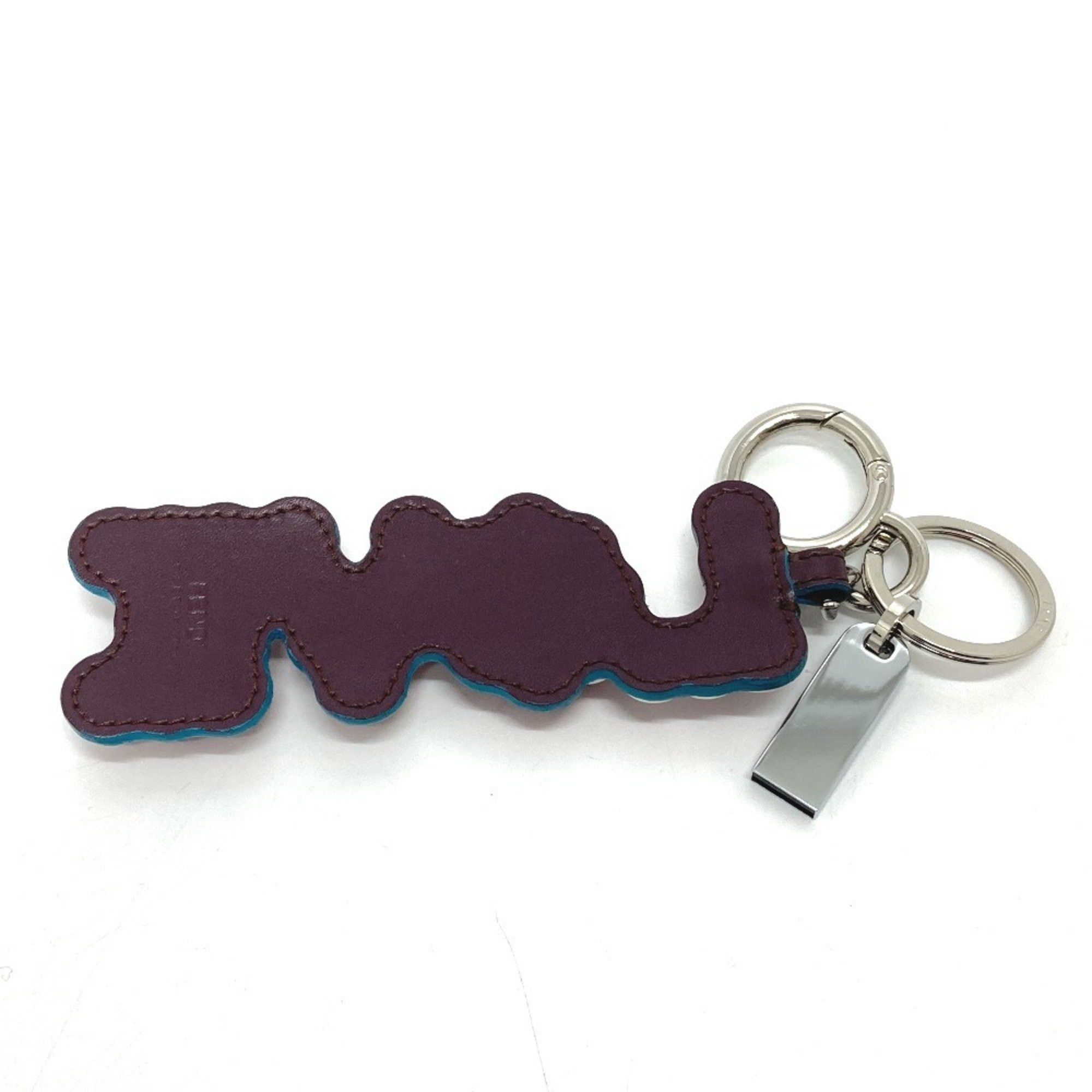 Fendi FENDI 12473513 Logo Stud Key Ring Charm with USB, Rubber/Leather, Women's, Multicolor Size ONE SIZE - 2 Thumbnail