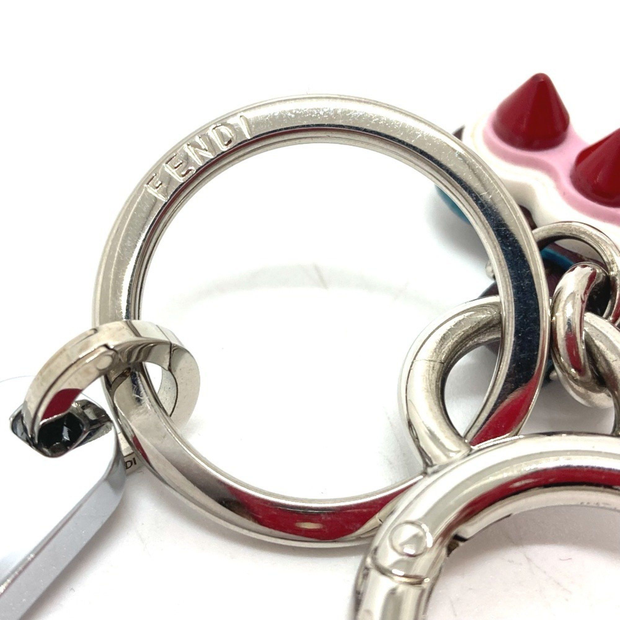 Fendi FENDI 12473513 Logo Stud Key Ring Charm with USB, Rubber/Leather, Women's, Multicolor Size ONE SIZE - 6 Thumbnail