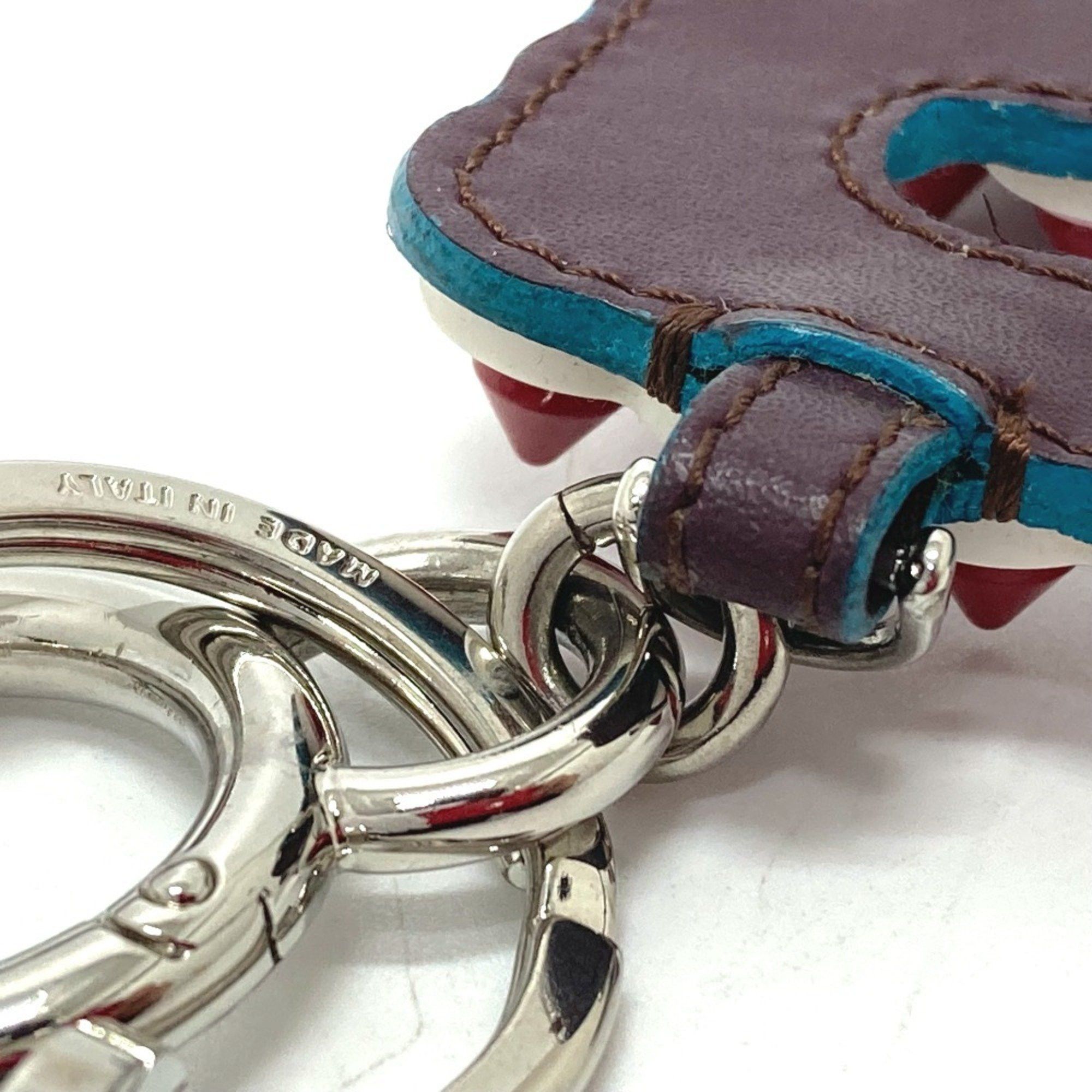 Fendi FENDI 12473513 Logo Stud Key Ring Charm with USB, Rubber/Leather, Women's, Multicolor Size ONE SIZE - 8 Thumbnail