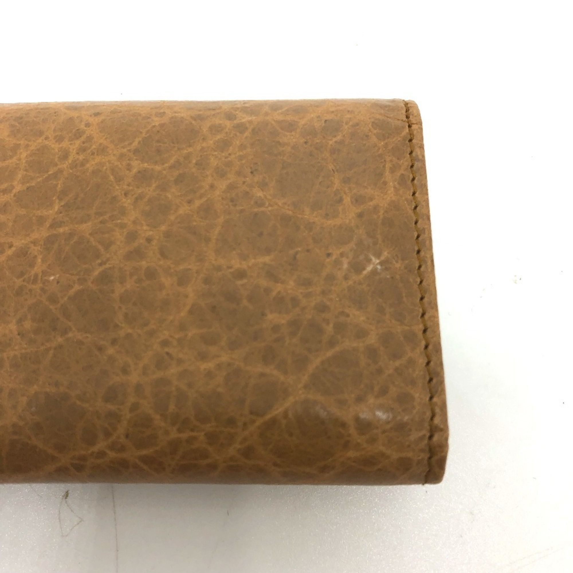 Balenciaga BALENCIAGA 253048 Studded Osaka 6-Ring Key Case, Leather, Unisex, Brown Size ONE SIZE - 7 Thumbnail