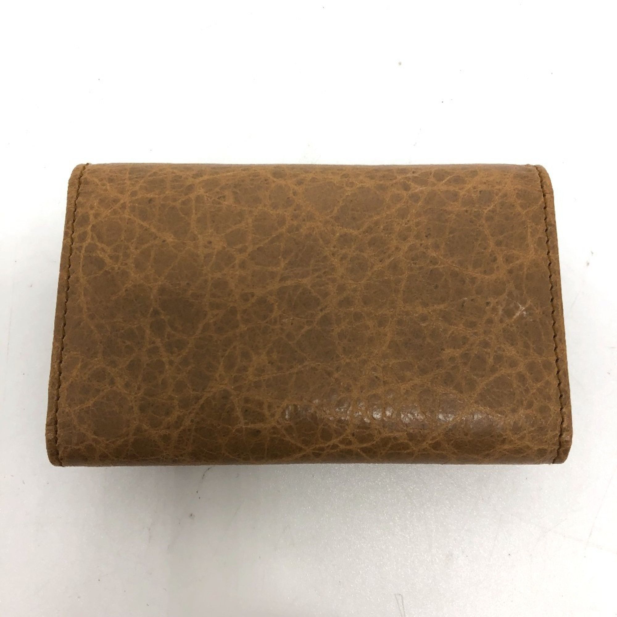 Balenciaga BALENCIAGA 253048 Studded Osaka 6-Ring Key Case, Leather, Unisex, Brown Size ONE SIZE - 2 Thumbnail