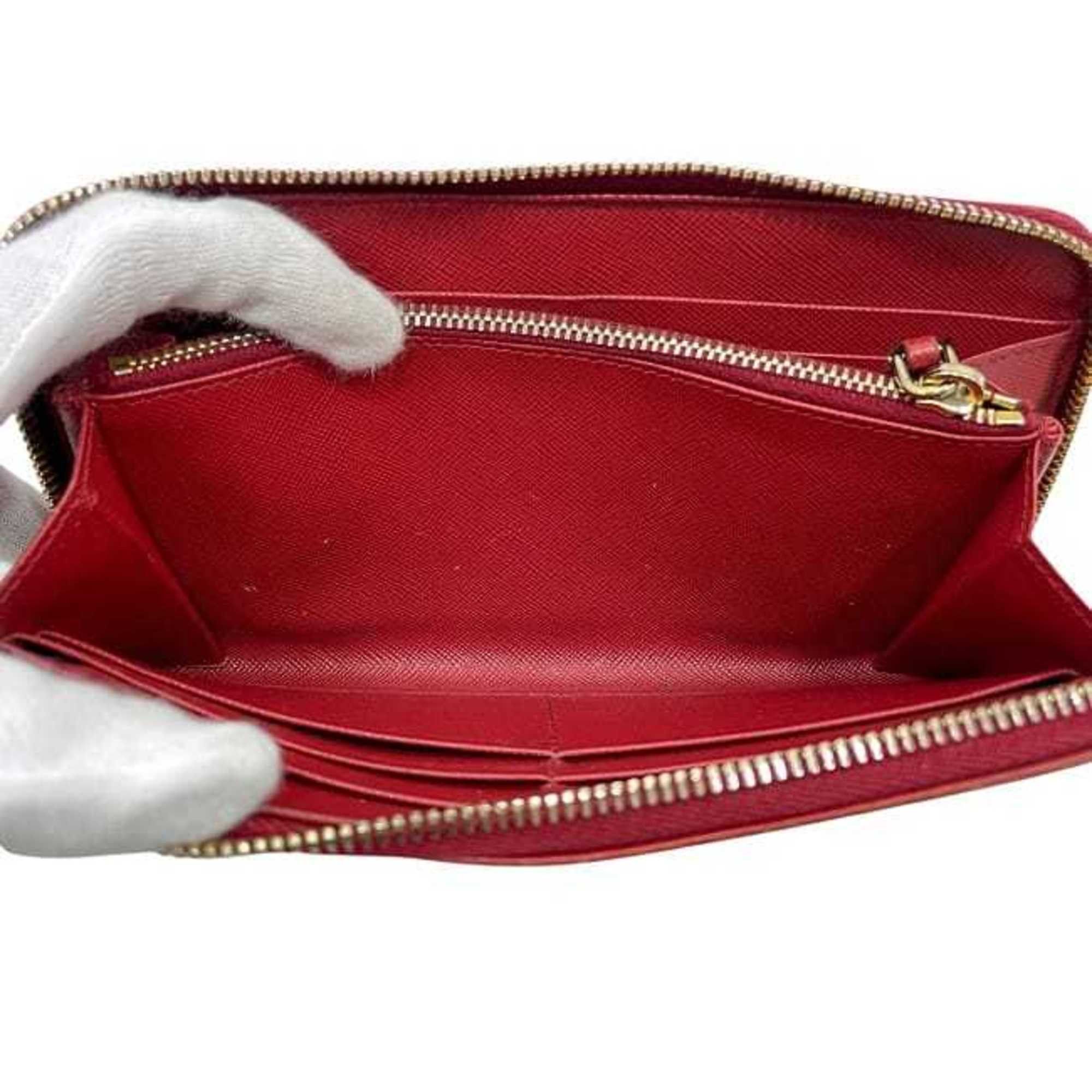 Prada Prada Round Long Wallet ec-23821 Red 1M0506 Saffiano Leather Size 35 PRADA Men's Women's Size ONE SIZE - 9 Thumbnail